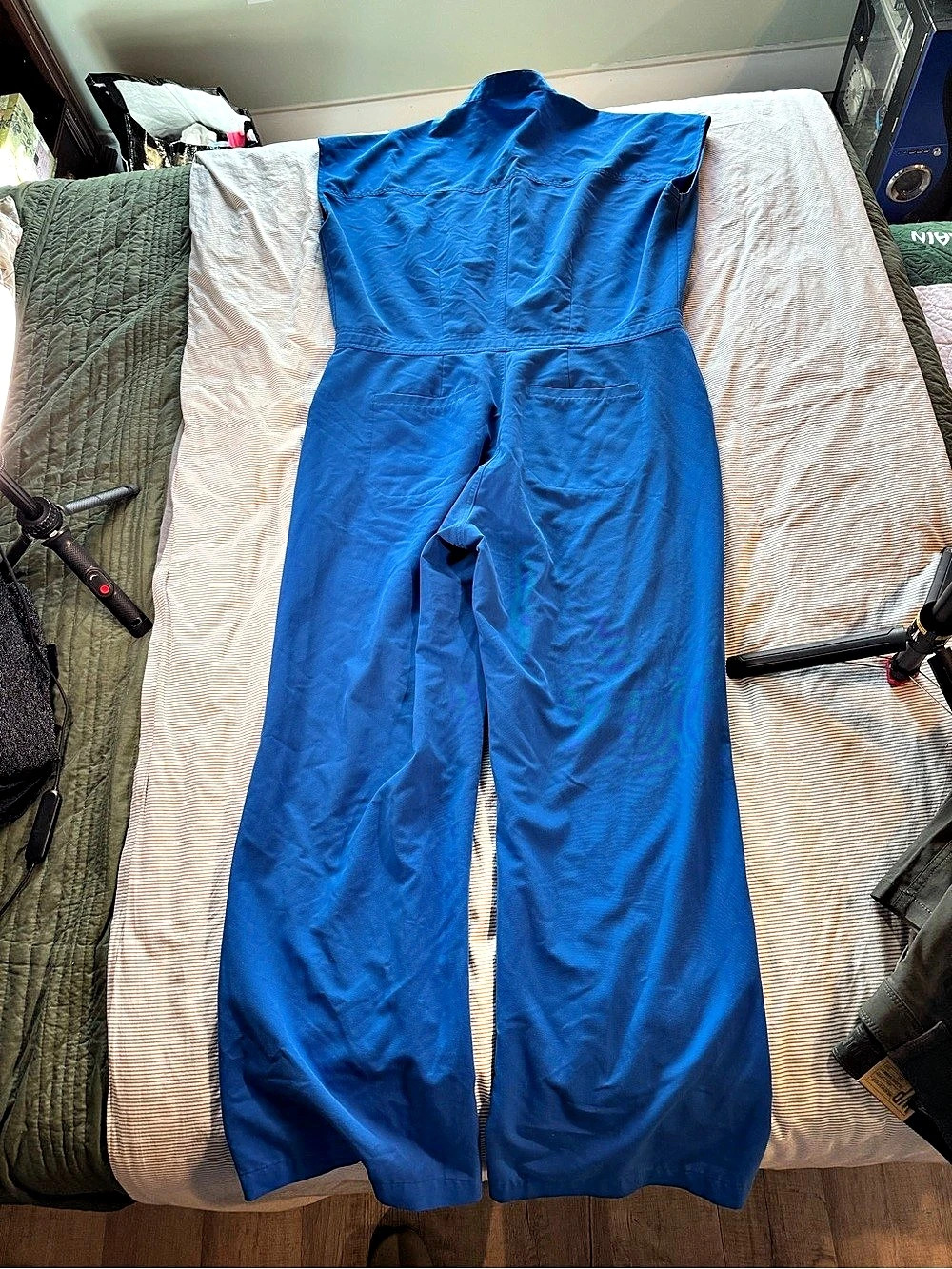 FIGS Technical Collection Blue Full-Length Jumpsuit Size XL Like New